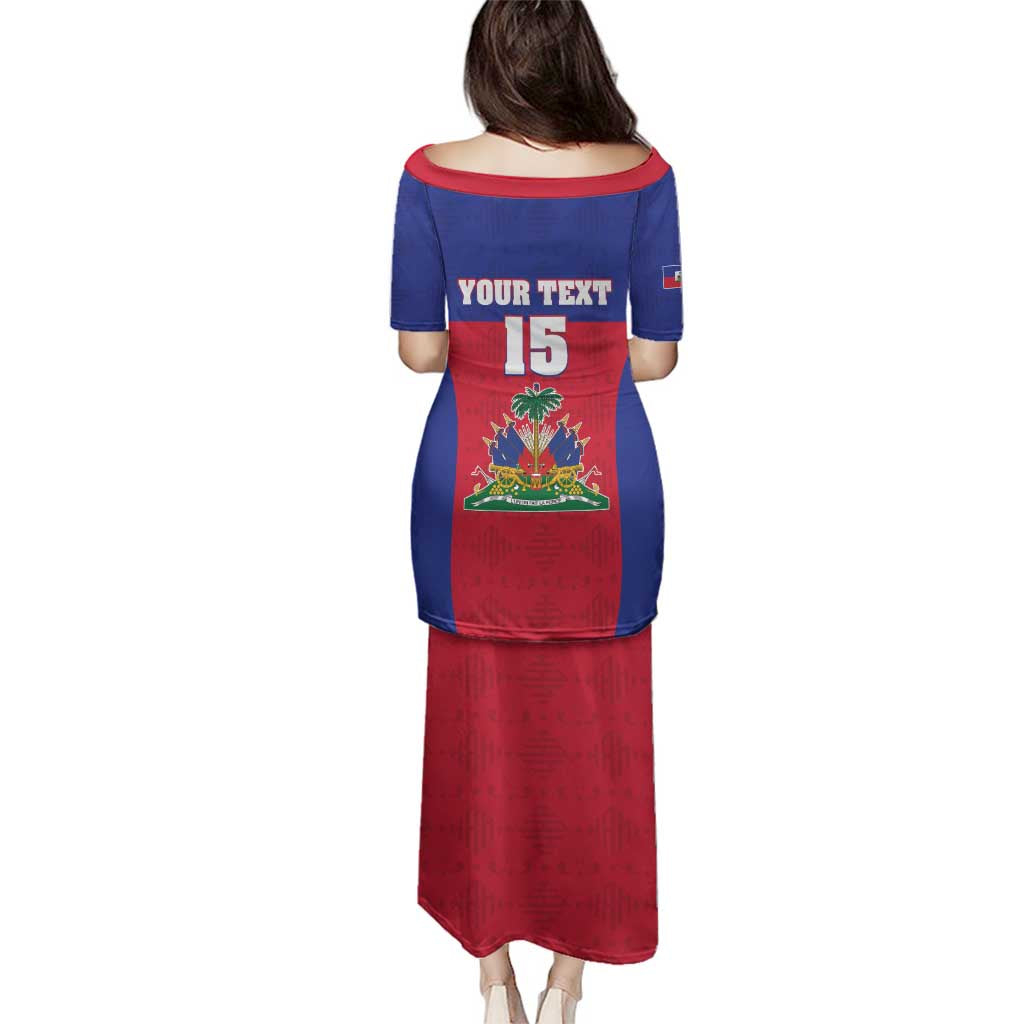 Custom Haiti Football Family Matching Puletasi and Hawaiian Shirt Les Grenadiers 2026 Back to the World Cup - Wonder Print Shop