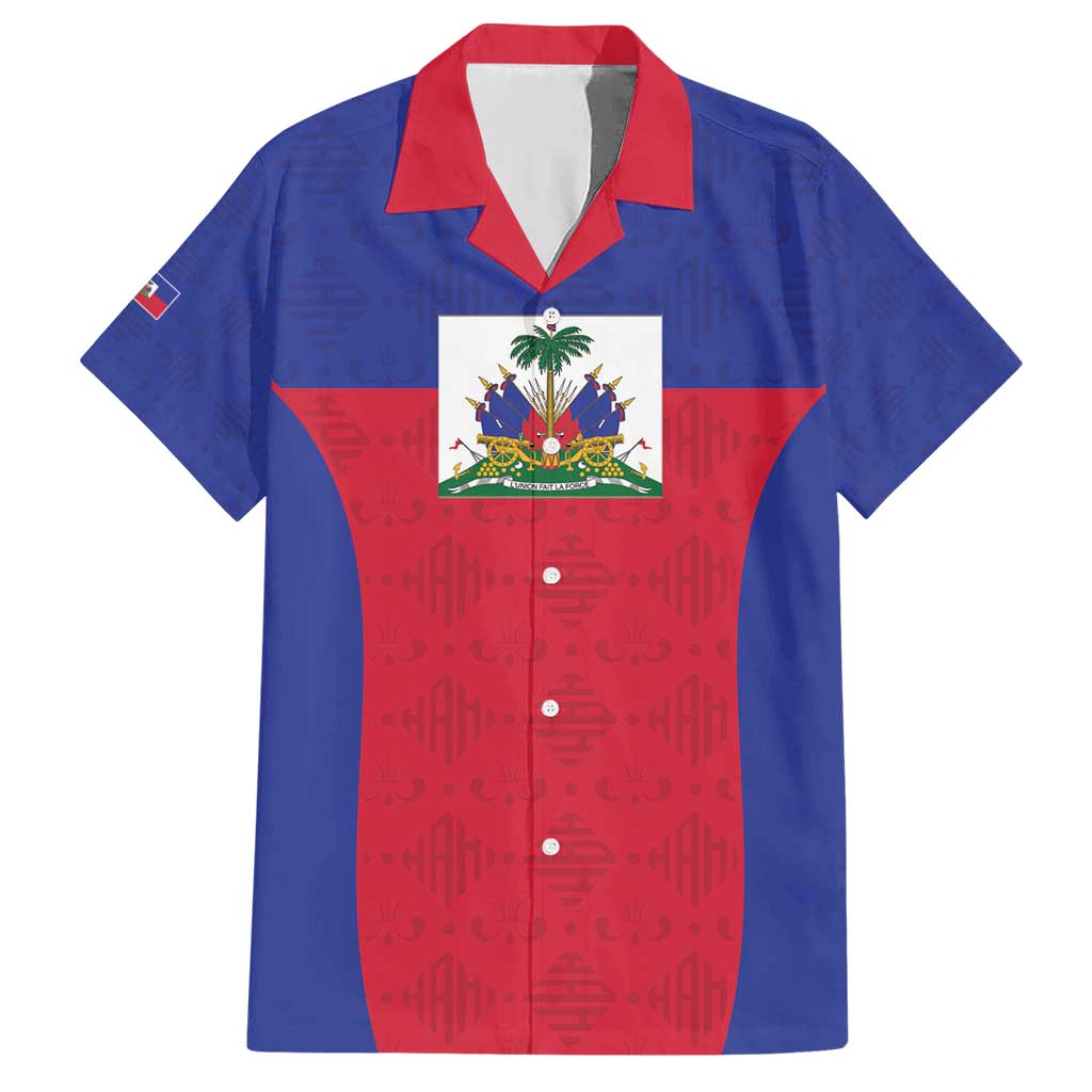 Custom Haiti Football Family Matching Short Sleeve Bodycon Dress and Hawaiian Shirt Les Grenadiers 2026 Back to the World Cup - Wonder Print Shop