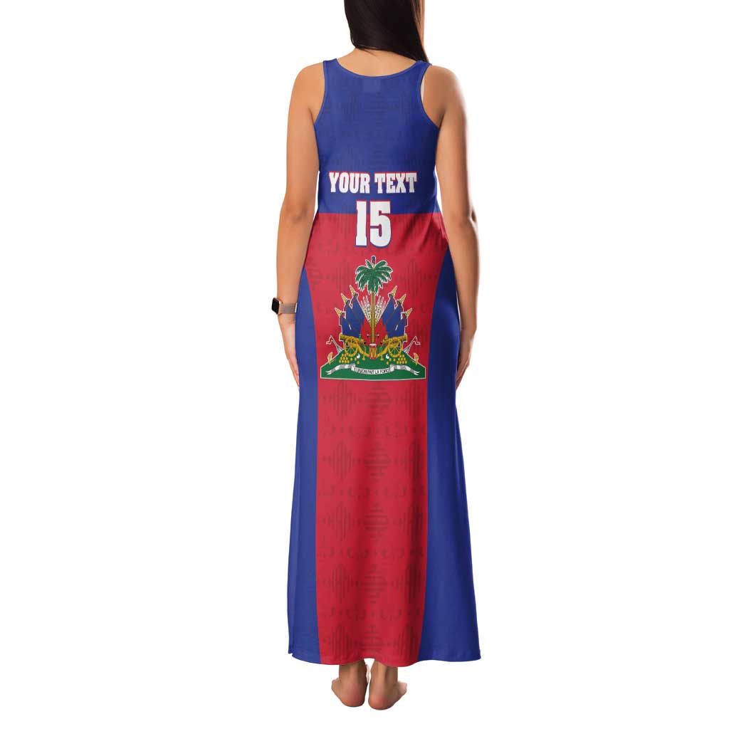 Custom Haiti Football Family Matching Tank Maxi Dress and Hawaiian Shirt Les Grenadiers 2026 Back to the World Cup - Wonder Print Shop