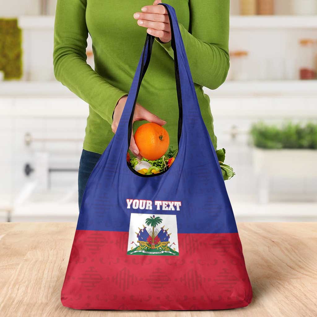 Custom Haiti Football Grocery Bag Les Grenadiers 2026 Back to the World Cup - Wonder Print Shop
