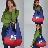Custom Haiti Football Grocery Bag Les Grenadiers 2026 Back to the World Cup - Wonder Print Shop