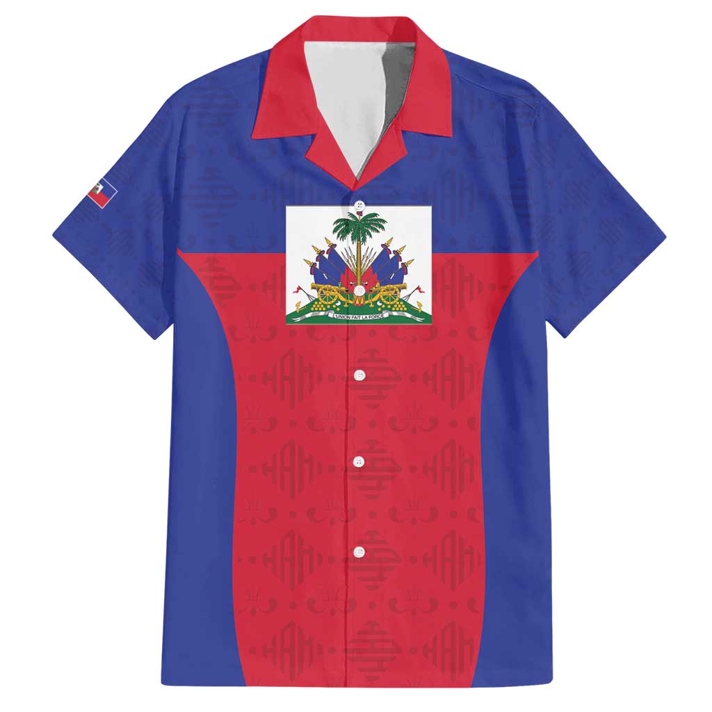 Custom Haiti Football Hawaiian Shirt Les Grenadiers 2026 Back to the World Cup - Wonder Print Shop