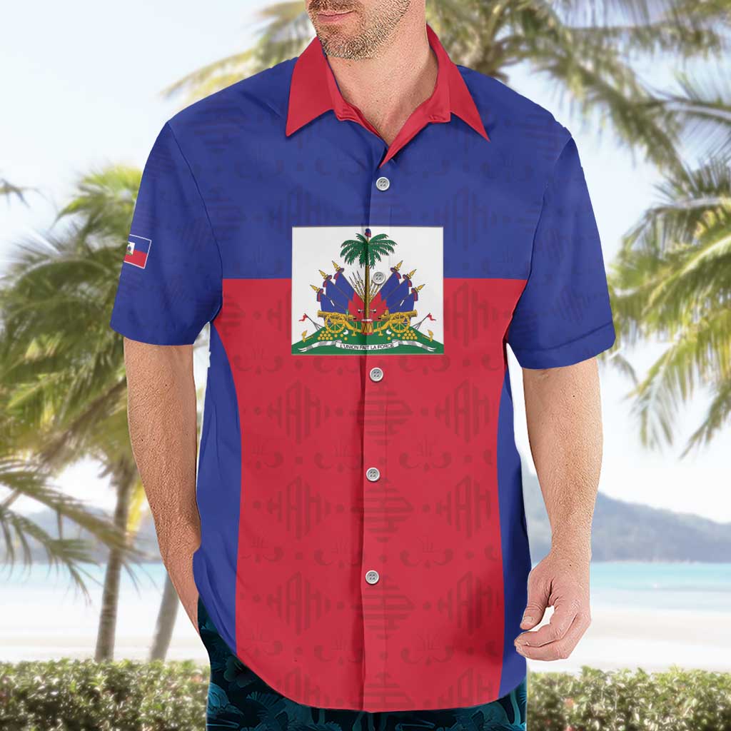 Custom Haiti Football Hawaiian Shirt Les Grenadiers 2026 Back to the World Cup - Wonder Print Shop