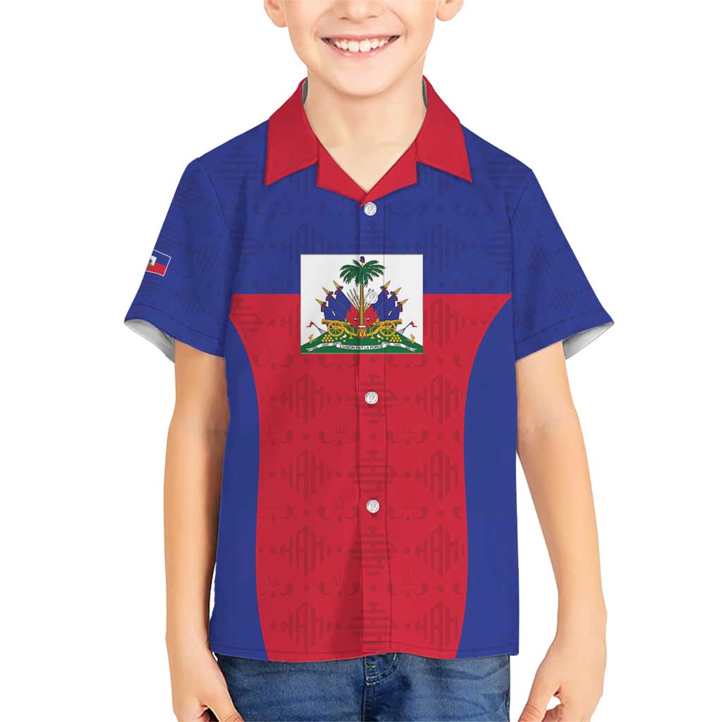 Custom Haiti Football Hawaiian Shirt Les Grenadiers 2026 Back to the World Cup - Wonder Print Shop