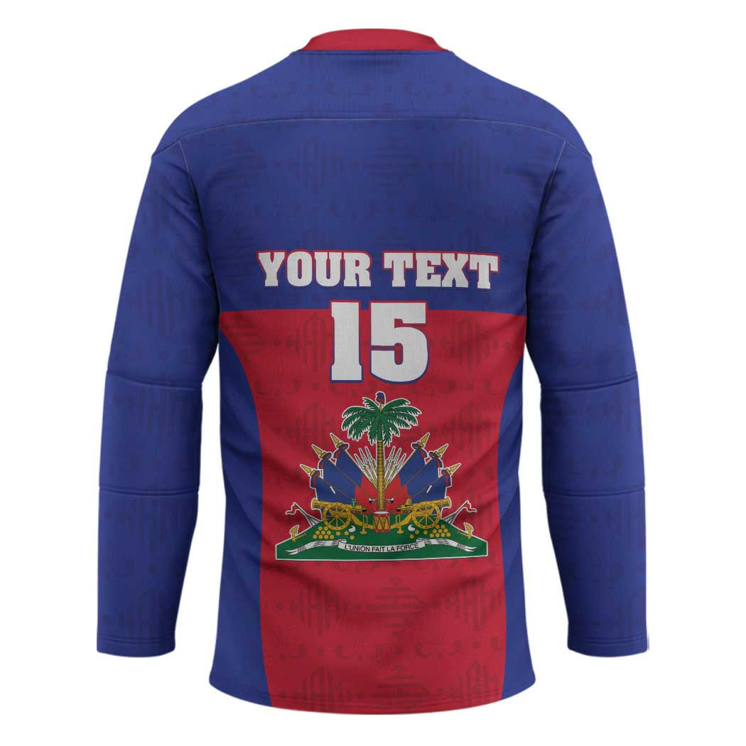 Custom Haiti Football Hockey Jersey Les Grenadiers 2026 Back to the World Cup - Wonder Print Shop