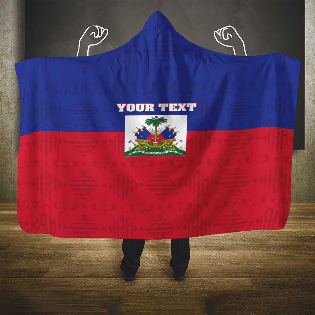 Custom Haiti Football Hooded Blanket Les Grenadiers 2026 Back to the World Cup - Wonder Print Shop