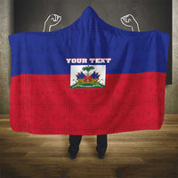 Custom Haiti Football Hooded Blanket Les Grenadiers 2026 Back to the World Cup - Wonder Print Shop