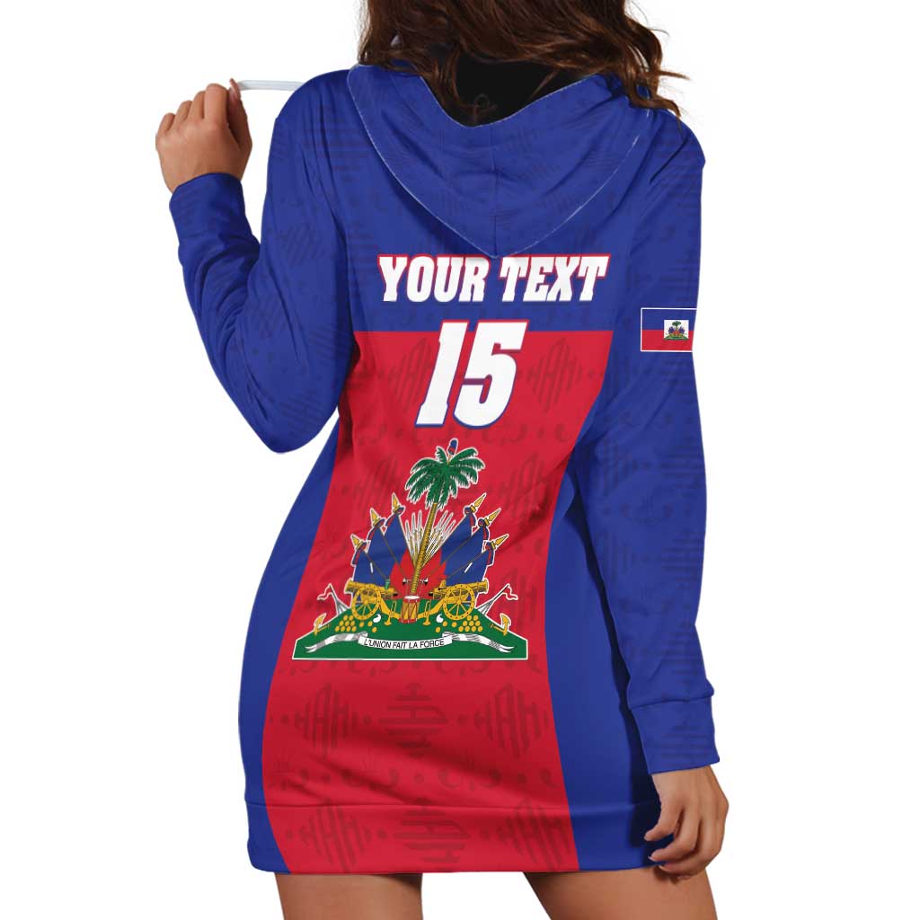 Custom Haiti Football Hoodie Dress Les Grenadiers 2026 Back to the World Cup - Wonder Print Shop