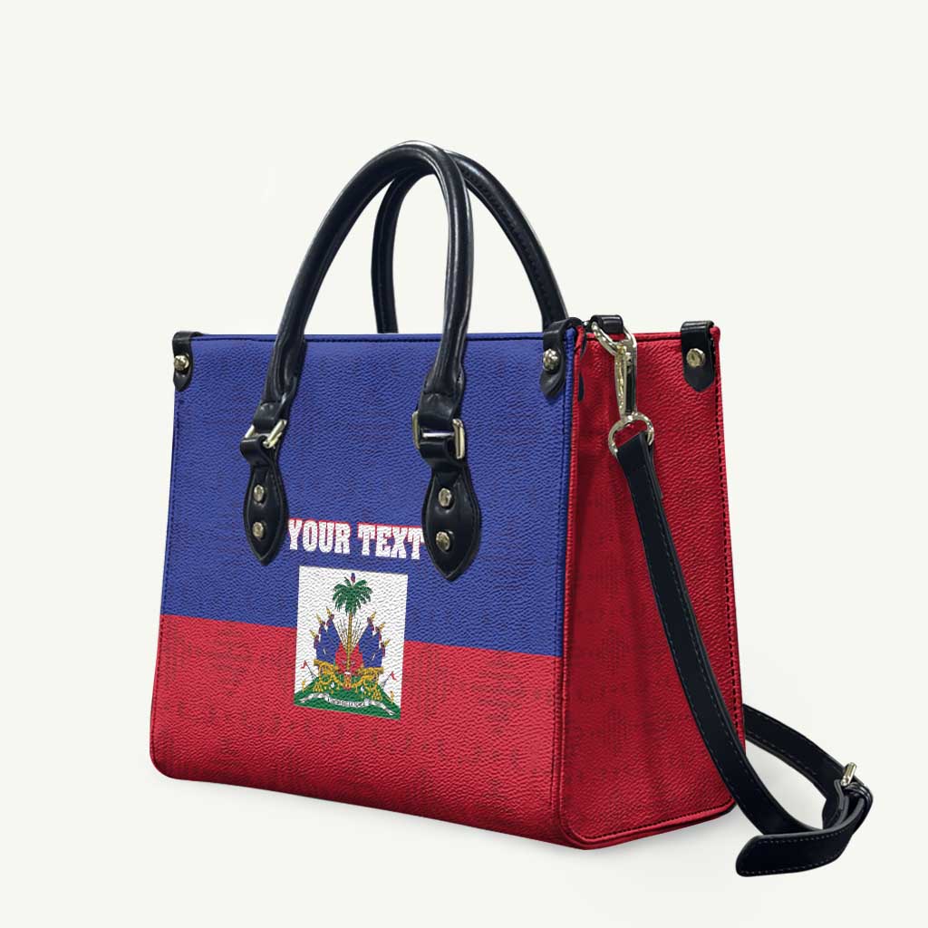 Custom Haiti Football Leather Bag Les Grenadiers 2026 Back to the World Cup - Wonder Print Shop