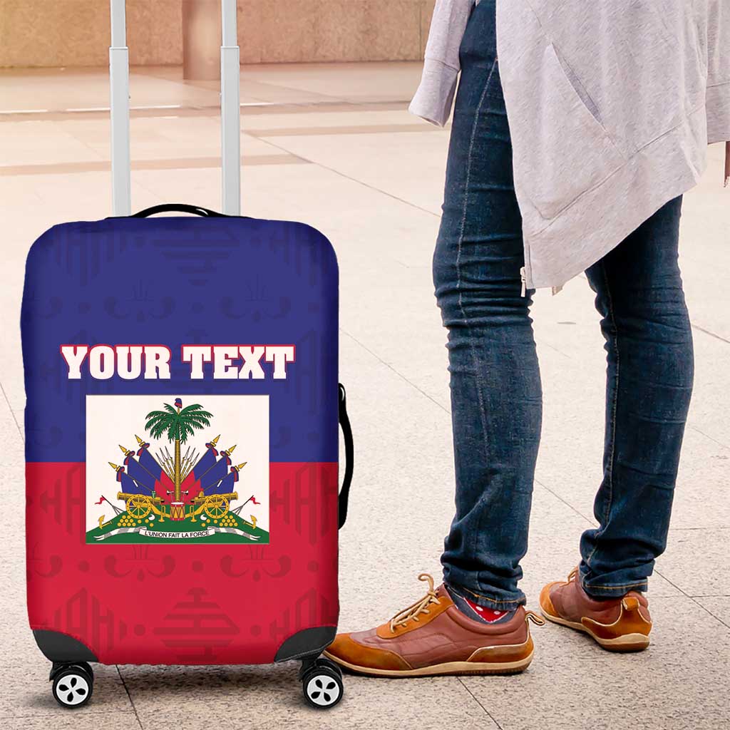 Custom Haiti Football Luggage Cover Les Grenadiers 2026 Back to the World Cup - Wonder Print Shop