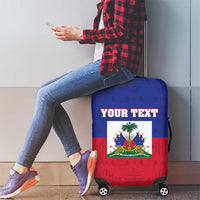 Custom Haiti Football Luggage Cover Les Grenadiers 2026 Back to the World Cup - Wonder Print Shop