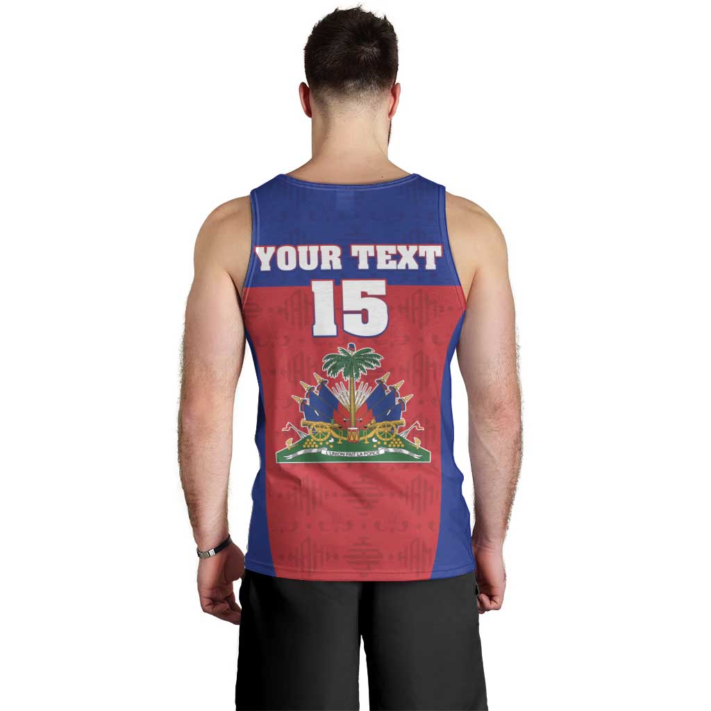 Custom Haiti Football Men Tank Top Les Grenadiers 2026 Back to the World Cup - Wonder Print Shop