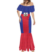 Custom Haiti Football Mermaid Dress Les Grenadiers 2026 Back to the World Cup - Wonder Print Shop
