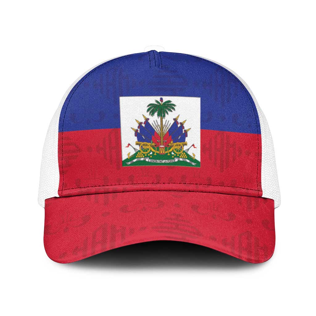 Haiti Football Mesh Trucker Cap Les Grenadiers 2026 - Back to the World Cup - Wonder Print Shop