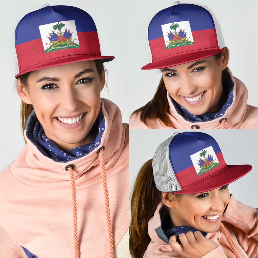 Haiti Football Mesh Trucker Cap Les Grenadiers 2026 - Back to the World Cup - Wonder Print Shop