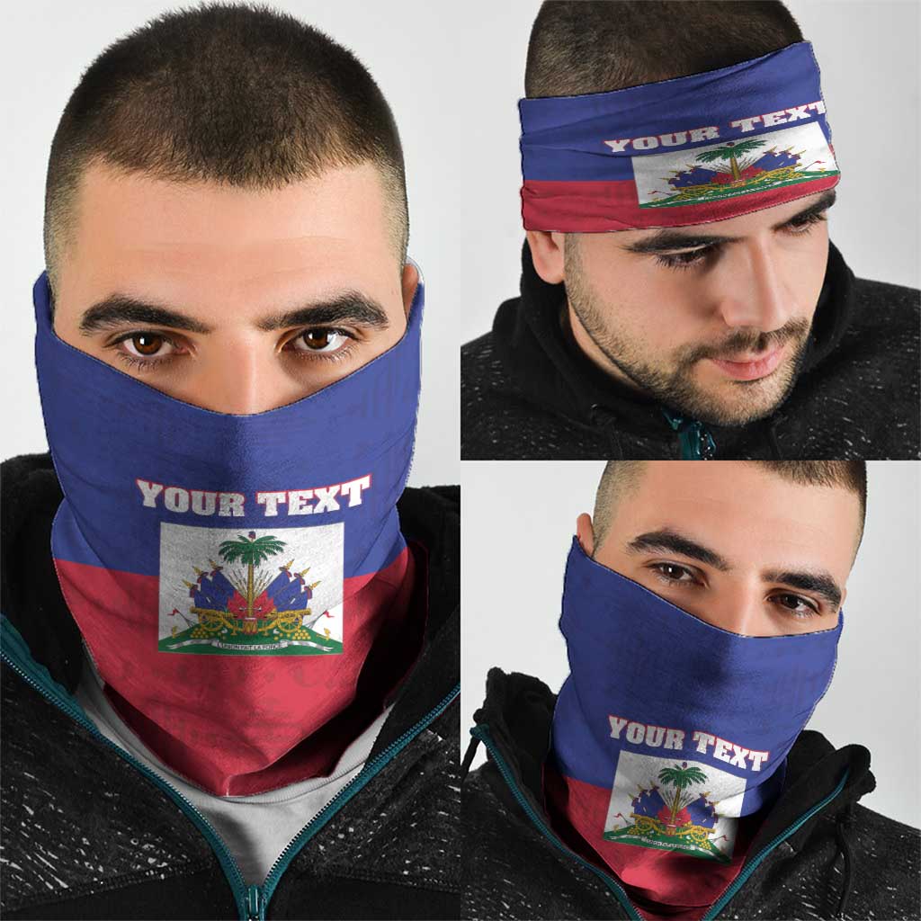 Custom Haiti Football Neck Gaiter Les Grenadiers 2026 Back to the World Cup - Wonder Print Shop