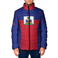 Custom Haiti Football Padded Jacket Les Grenadiers 2026 Back to the World Cup - Wonder Print Shop
