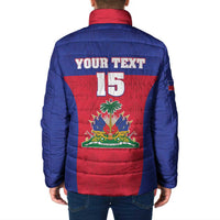 Custom Haiti Football Padded Jacket Les Grenadiers 2026 Back to the World Cup - Wonder Print Shop
