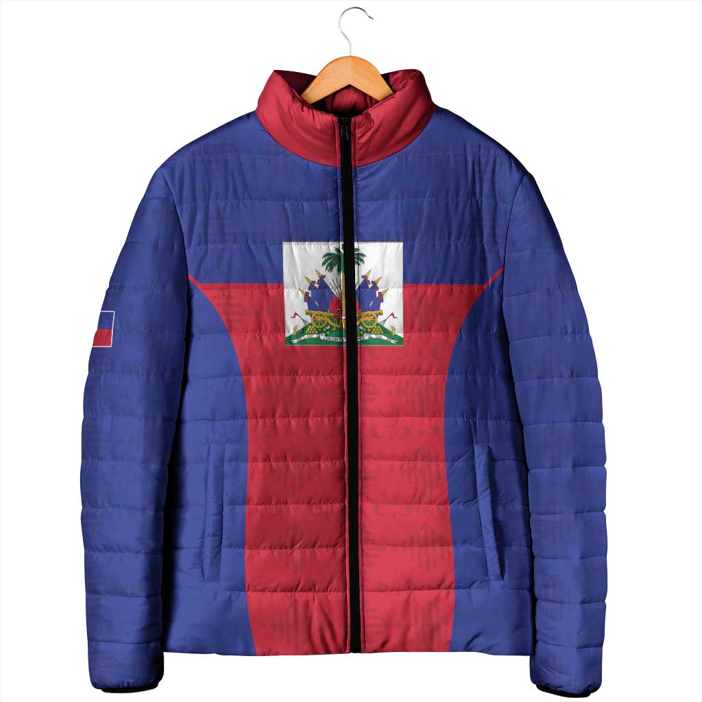 Custom Haiti Football Padded Jacket Les Grenadiers 2026 Back to the World Cup - Wonder Print Shop