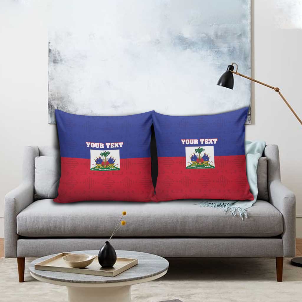 Custom Haiti Football Pillow Cover Les Grenadiers 2026 Back to the World Cup - Wonder Print Shop