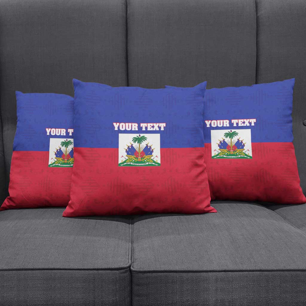 Custom Haiti Football Pillow Cover Les Grenadiers 2026 Back to the World Cup - Wonder Print Shop