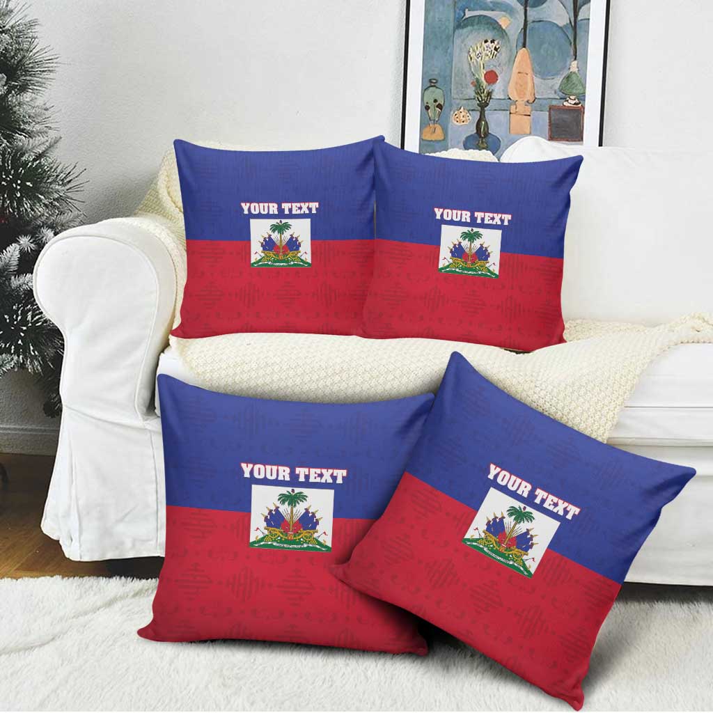 Custom Haiti Football Pillow Cover Les Grenadiers 2026 Back to the World Cup - Wonder Print Shop