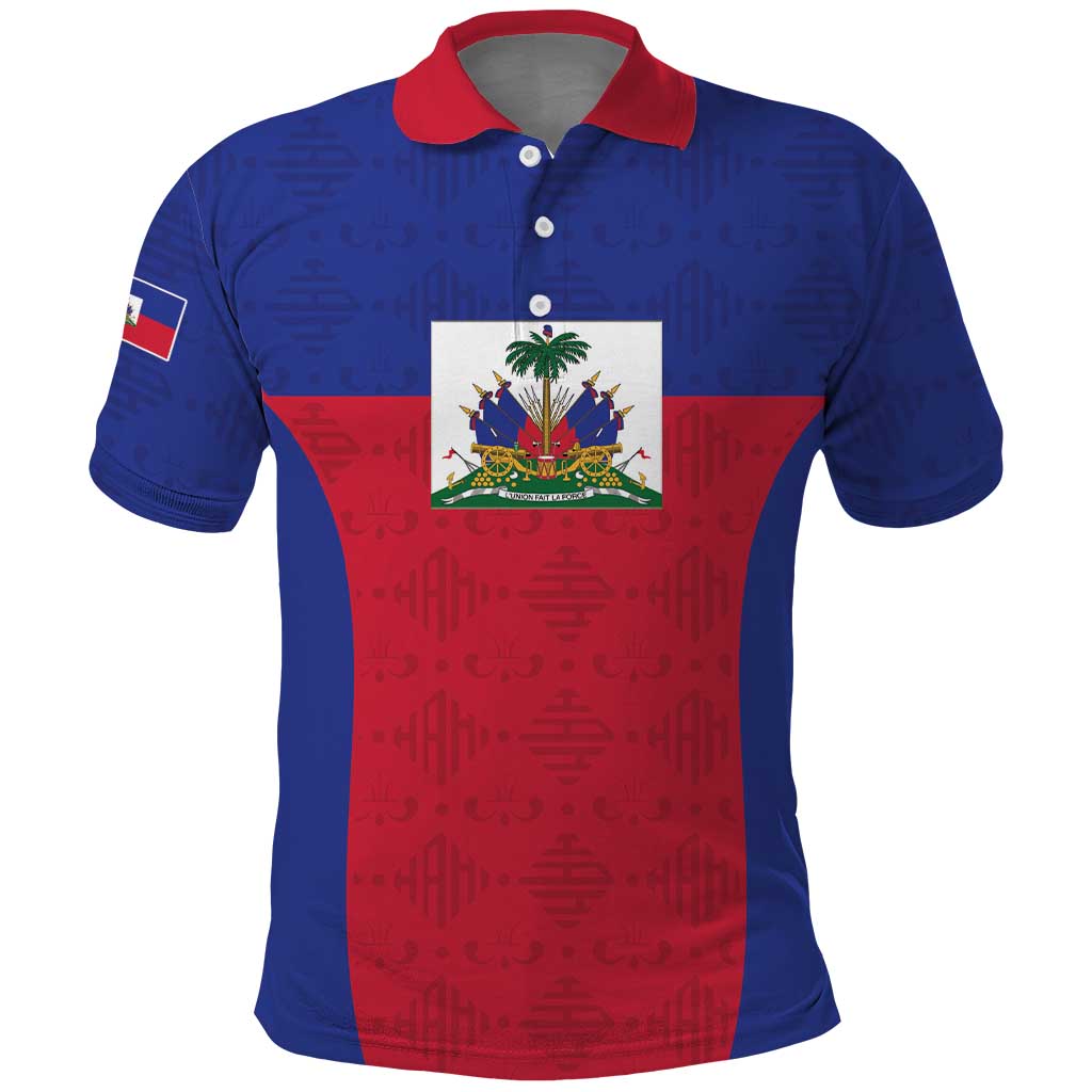 Custom Haiti Football Polo Shirt Les Grenadiers 2026 Back to the World Cup - Wonder Print Shop