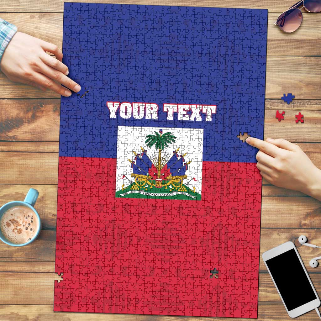Custom Haiti Football Puzzle Les Grenadiers 2026 Back to the World Cup - Wonder Print Shop