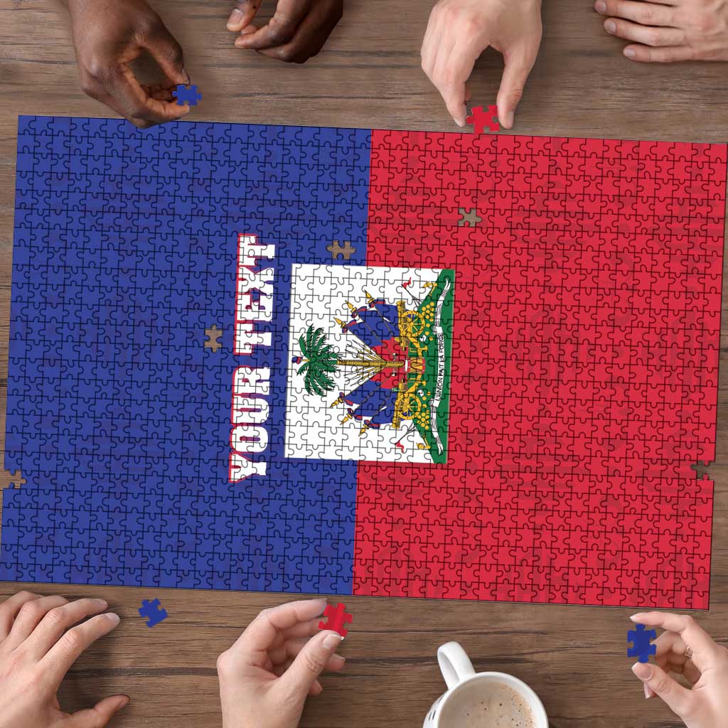 Custom Haiti Football Puzzle Les Grenadiers 2026 Back to the World Cup - Wonder Print Shop