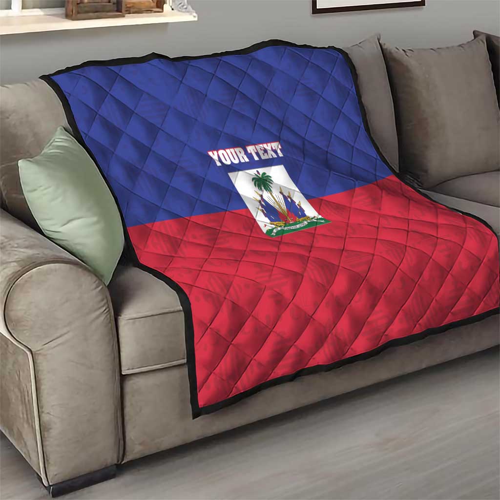 Custom Haiti Football Quilt Les Grenadiers 2026 Back to the World Cup - Wonder Print Shop