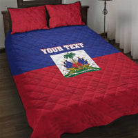 Custom Haiti Football Quilt Bed Set Les Grenadiers 2026 Back to the World Cup - Wonder Print Shop