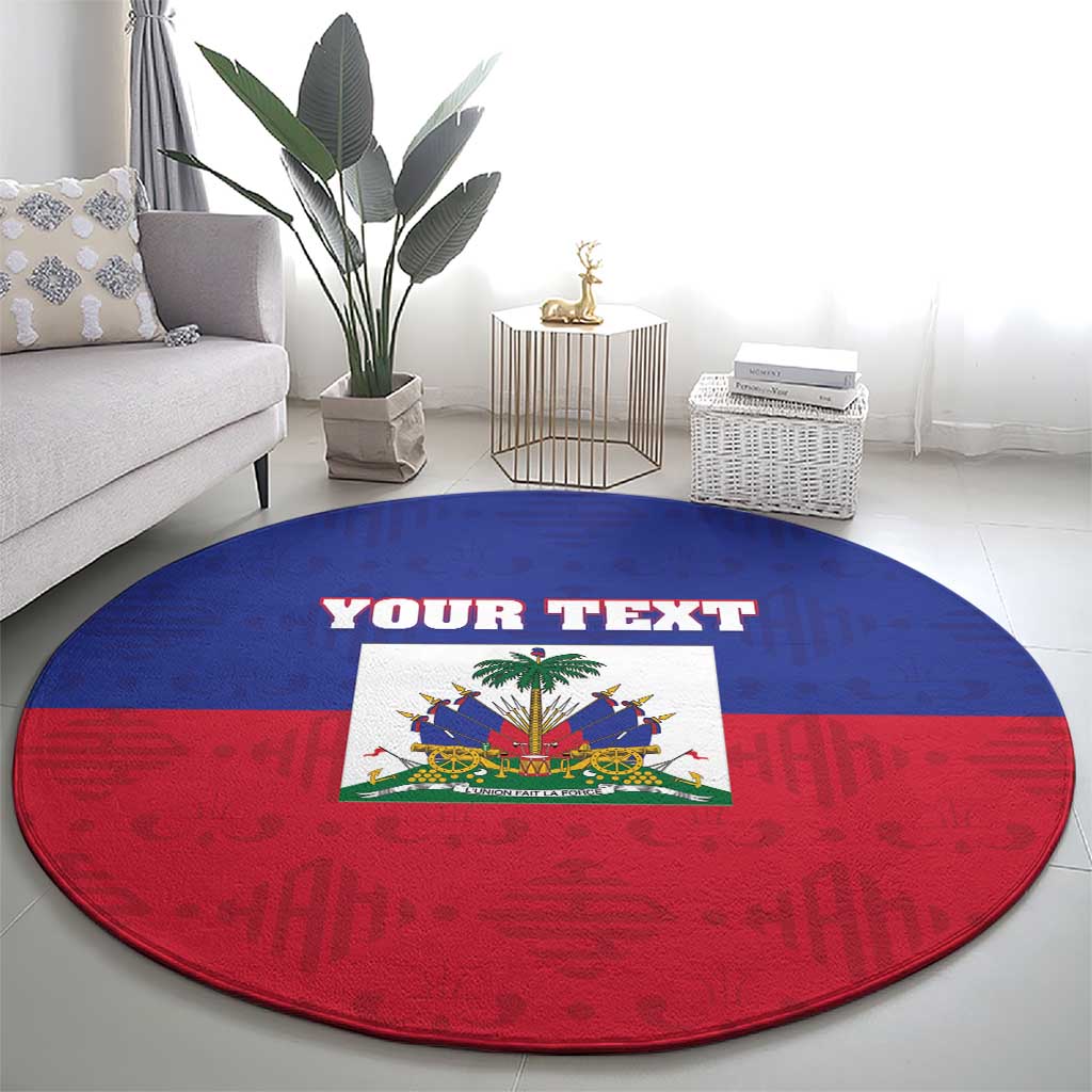 Custom Haiti Football Round Carpet Les Grenadiers 2026 Back to the World Cup - Wonder Print Shop