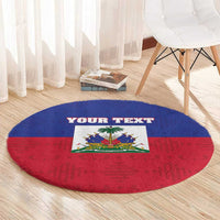 Custom Haiti Football Round Carpet Les Grenadiers 2026 Back to the World Cup - Wonder Print Shop