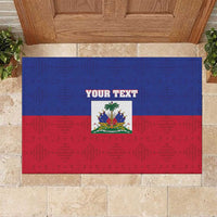 Custom Haiti Football Rubber Doormat Les Grenadiers 2026 Back to the World Cup - Wonder Print Shop