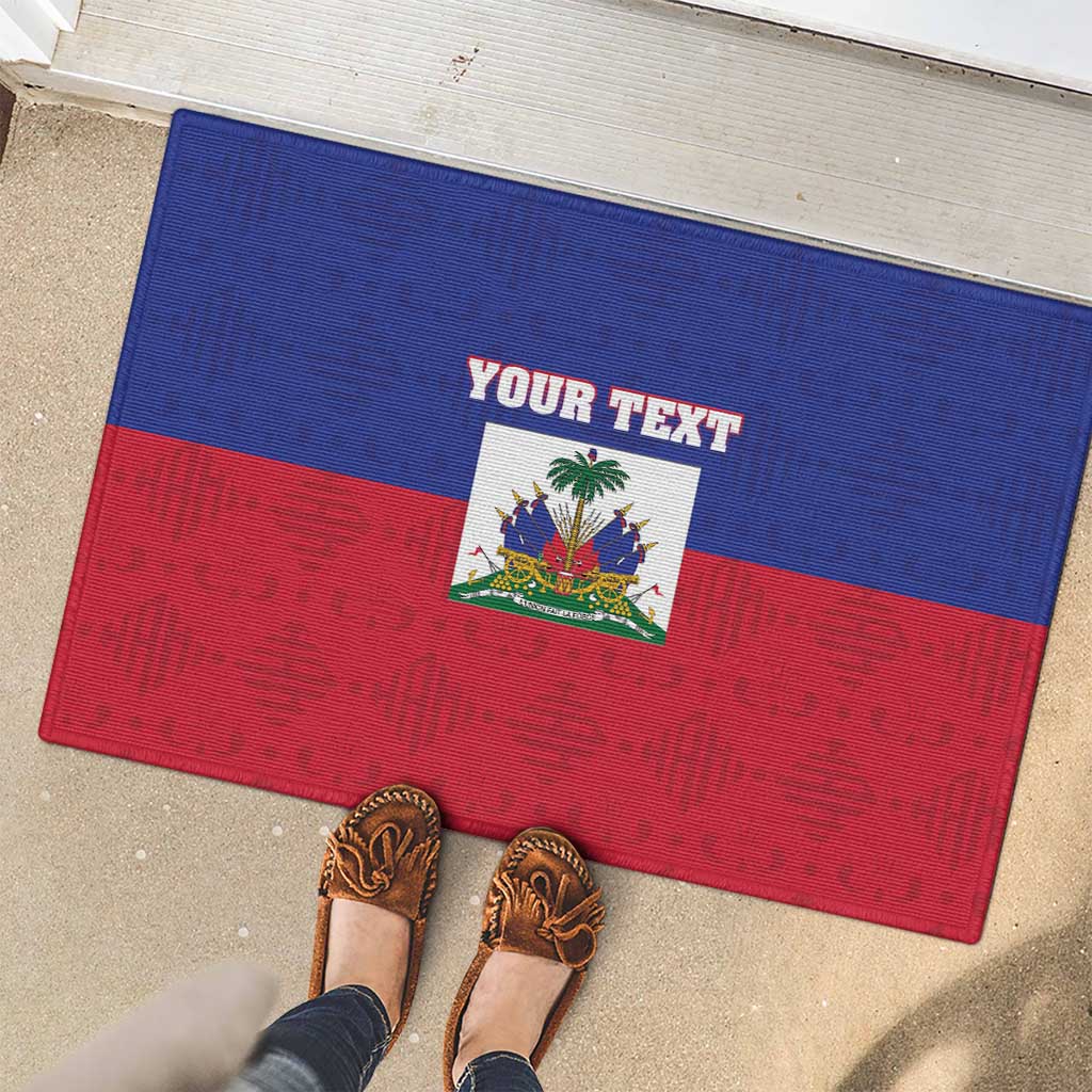 Custom Haiti Football Rubber Doormat Les Grenadiers 2026 Back to the World Cup - Wonder Print Shop