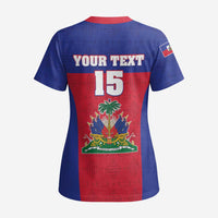 Custom Haiti Football Scrub Top Les Grenadiers 2026 Back to the World Cup - Wonder Print Shop