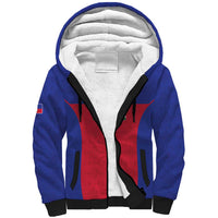 Custom Haiti Football Sherpa Hoodie Les Grenadiers 2026 Back to the World Cup - Wonder Print Shop