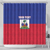 Custom Haiti Football Shower Curtain Les Grenadiers 2026 Back to the World Cup - Wonder Print Shop
