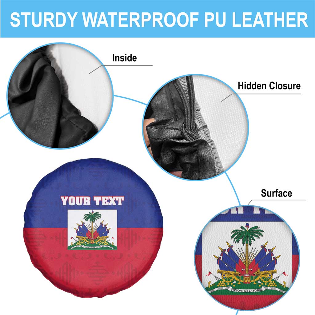 Custom Haiti Football Spare Tire Cover Les Grenadiers 2026 Back to the World Cup - Wonder Print Shop