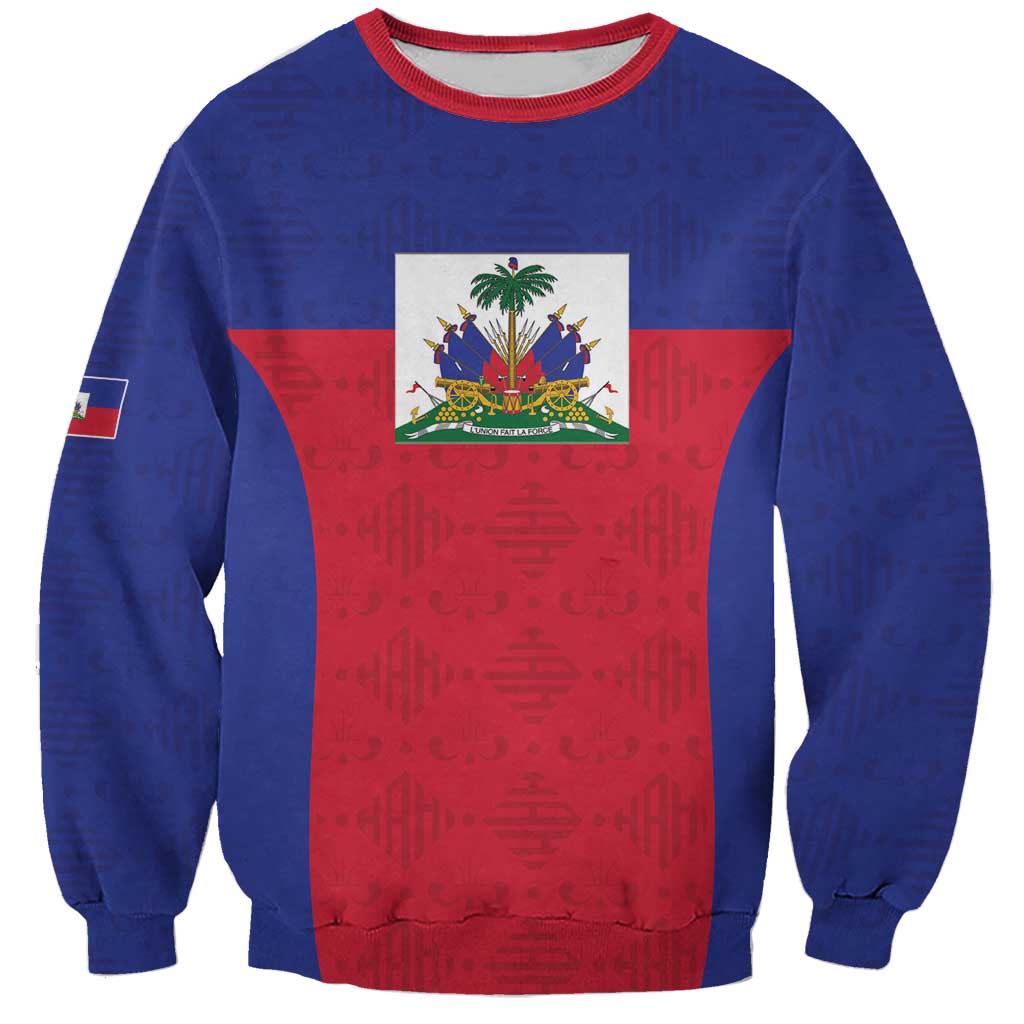 Custom Haiti Football Sweatshirt Les Grenadiers 2026 Back to the World Cup - Wonder Print Shop