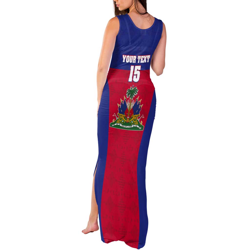 Custom Haiti Football Tank Maxi Dress Les Grenadiers 2026 Back to the World Cup - Wonder Print Shop