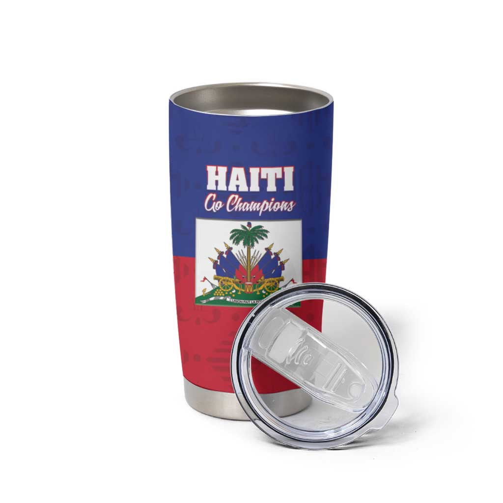 Custom Haiti Football Tumbler Cup Les Grenadiers 2026 Back to the World Cup - Wonder Print Shop