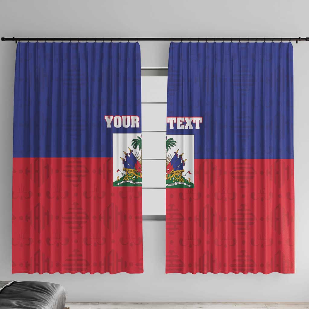 Custom Haiti Football Window Curtain Les Grenadiers 2026 Back to the World Cup - Wonder Print Shop