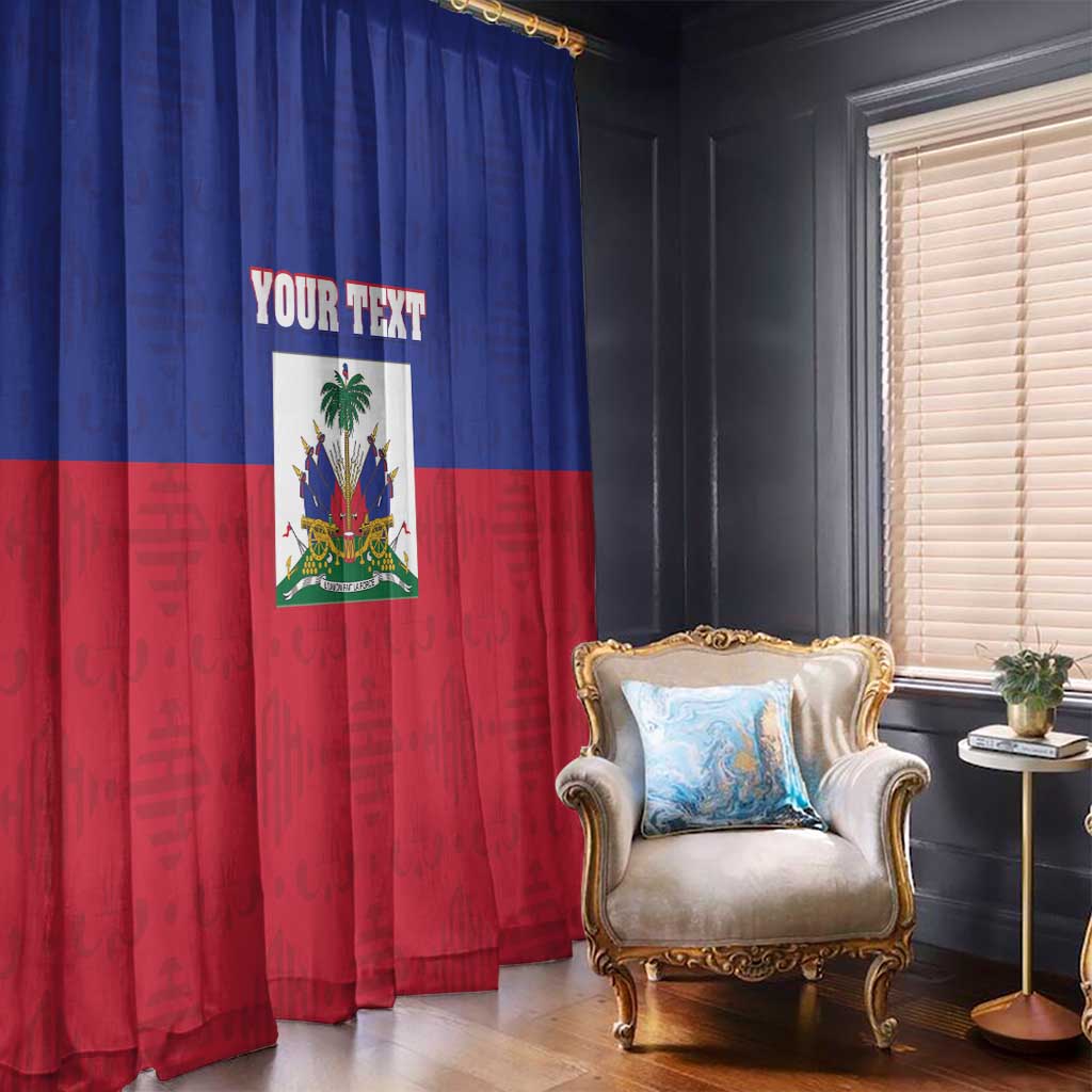 Custom Haiti Football Window Curtain Les Grenadiers 2026 Back to the World Cup - Wonder Print Shop