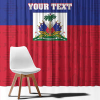 Custom Haiti Football Window Curtain Les Grenadiers 2026 Back to the World Cup - Wonder Print Shop