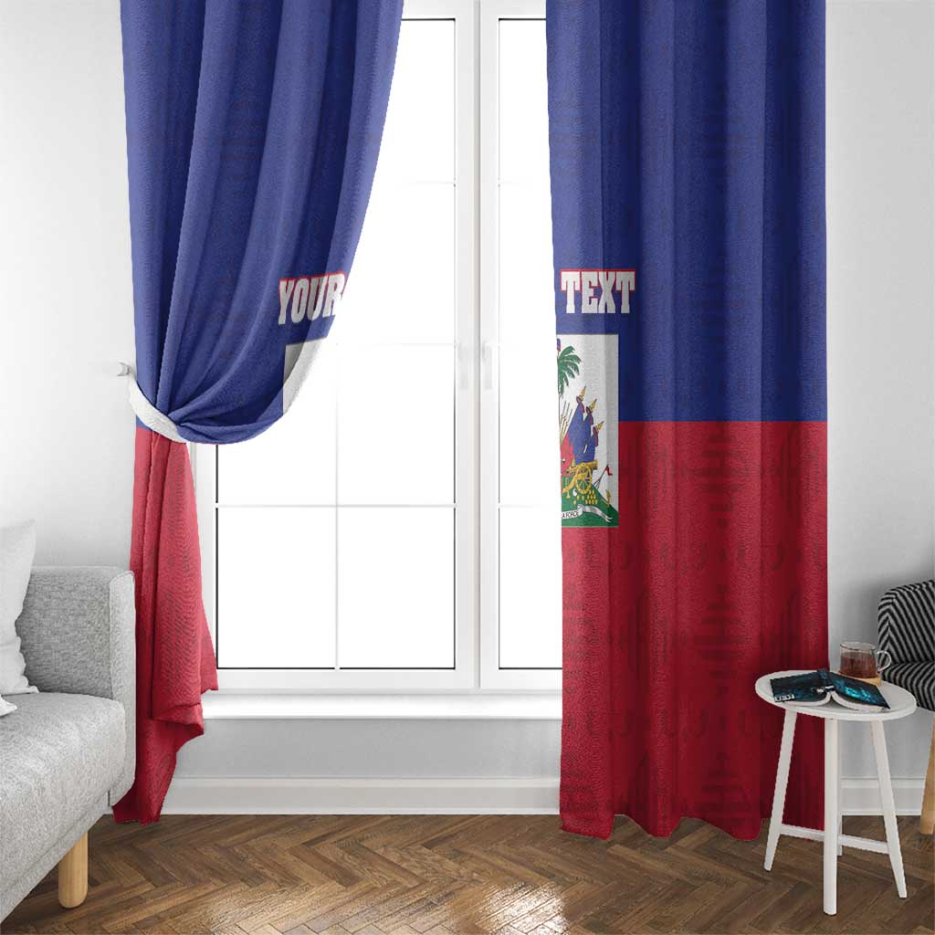 Custom Haiti Football Window Curtain Les Grenadiers 2026 Back to the World Cup - Wonder Print Shop