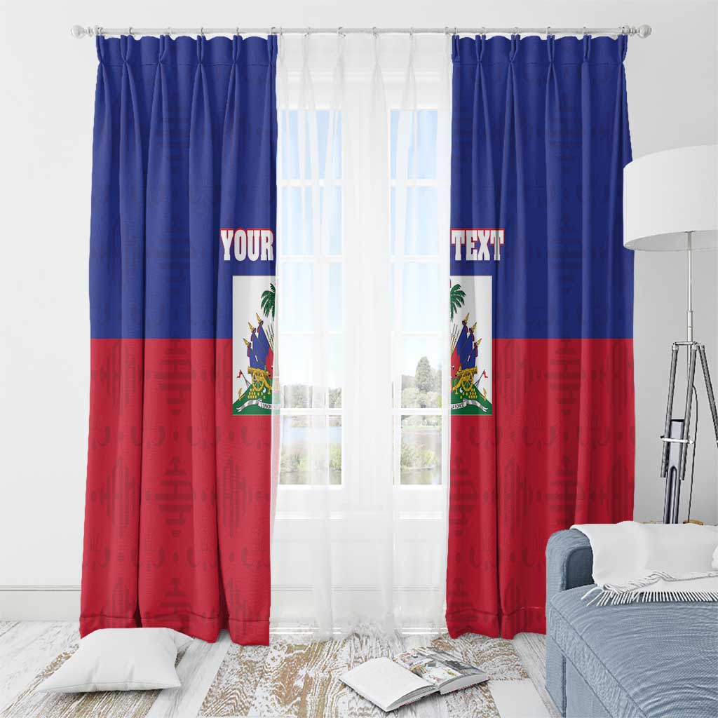 Custom Haiti Football Window Curtain Les Grenadiers 2026 Back to the World Cup - Wonder Print Shop