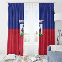 Custom Haiti Football Window Curtain Les Grenadiers 2026 Back to the World Cup - Wonder Print Shop