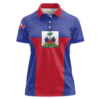 Custom Haiti Football Women Polo Shirt Les Grenadiers 2026 Back to the World Cup - Wonder Print Shop