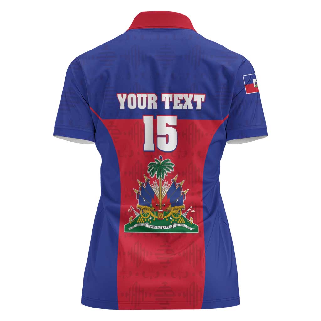 Custom Haiti Football Women Polo Shirt Les Grenadiers 2026 Back to the World Cup - Wonder Print Shop